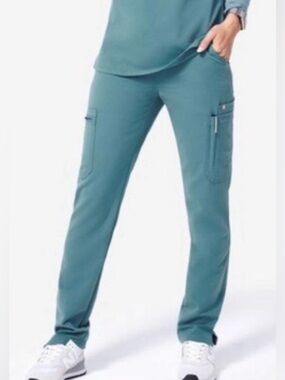 Figs Ruched High-waisted Hydrogreen Scrub Pant
